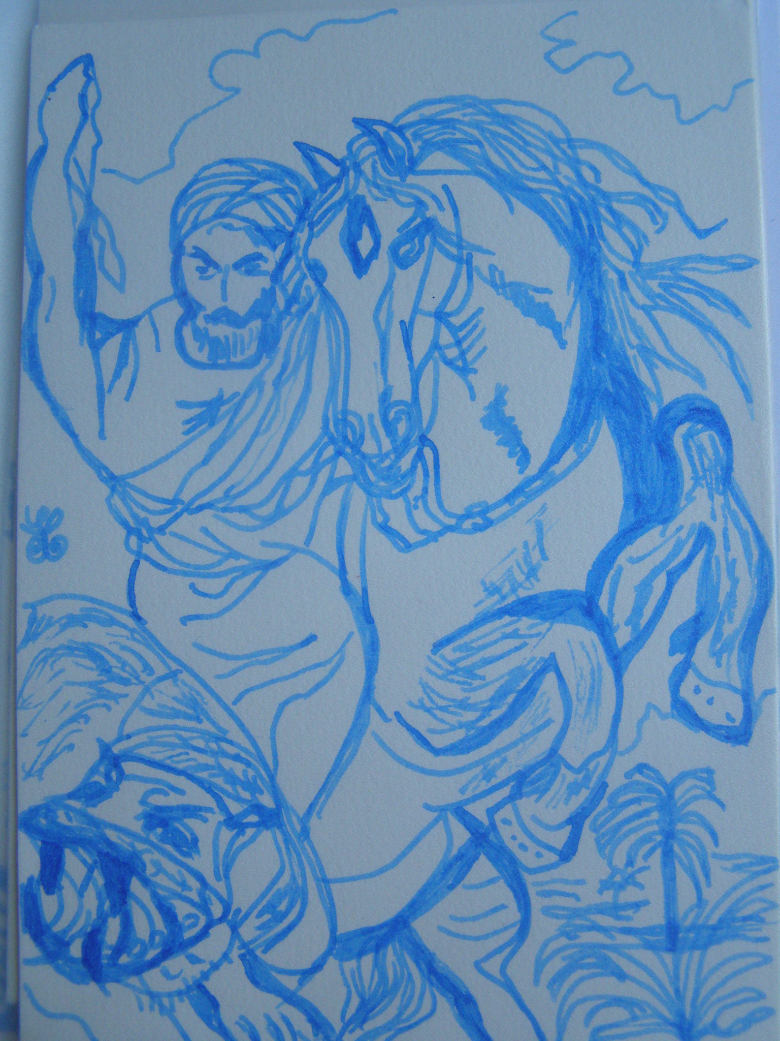 SOPHIE LEFROU de la COLONGE - Truc contre le monstre muche en petite dimension à l'encre bleue SOPHIE LEFROU de la COLONGE - Truc contre le monstre muche en petite dimension à l'encre bleue