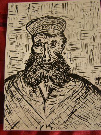 SOPHIE LEFROU de la COLONGE - Moi, en A4 à l'encre noire SOPHIE LEFROU de la COLONGE - Moi, en A4 à l'encre noire