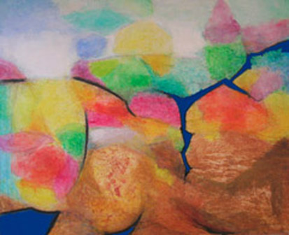 Andr TURPIN - Bonheur fragile 30.07.05 peinture acrylique sur PVC 40F Andr TURPIN - Bonheur fragile 30.07.05 peinture acrylique sur PVC 40F