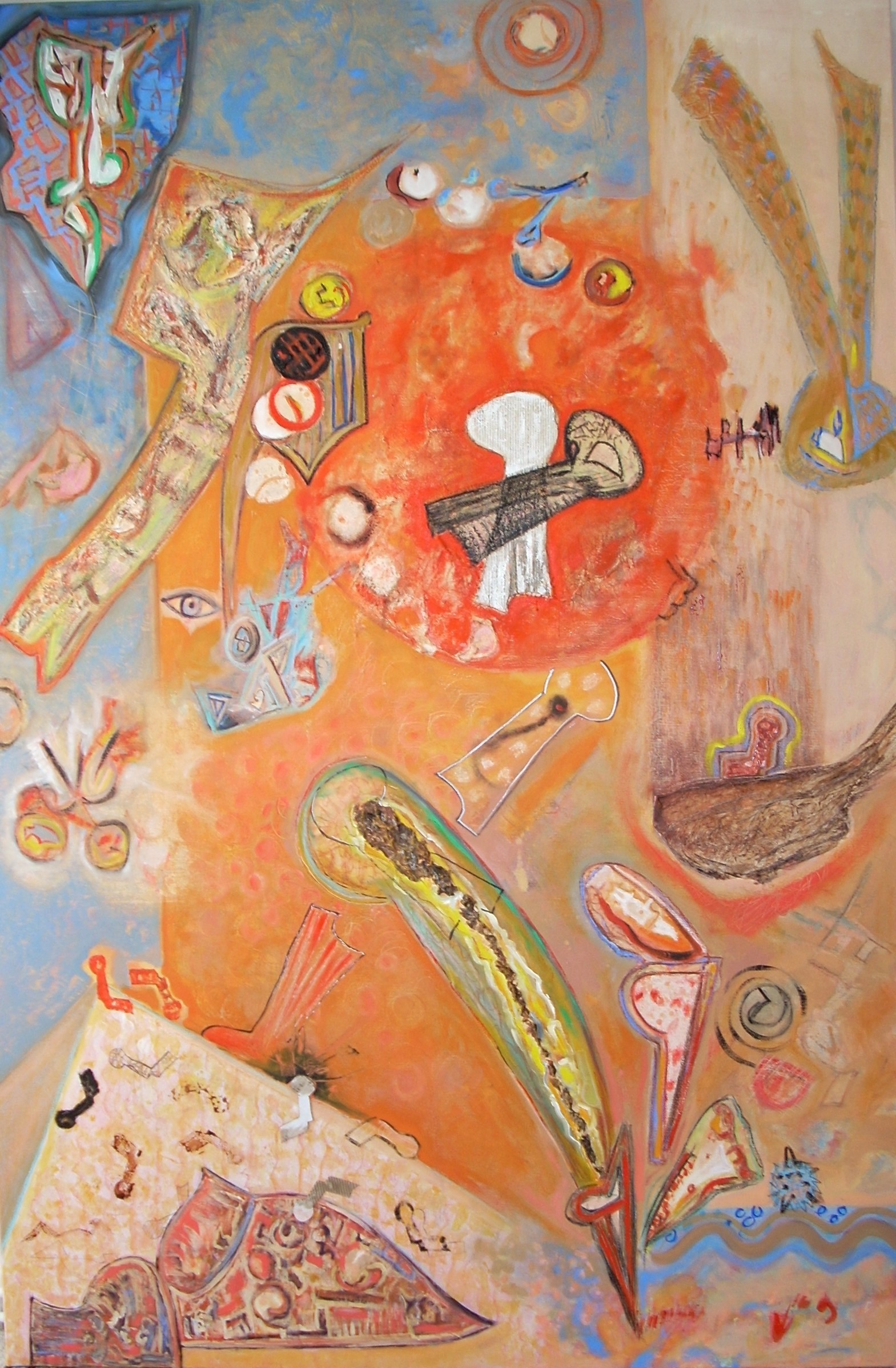 MARTINE HADAMAR - Série Nout insolite 40x70 cm -2010 - T.M. sur monotype MARTINE HADAMAR - Série Nout insolite 40x70 cm -2010 - T.M. sur monotype