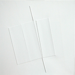 martine rosset - blanc diagonales,2005,60x60cm,acrylique sur toile martine rosset - blanc diagonales,2005,60x60cm,acrylique sur toile