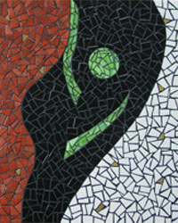 Manuela LUCHTMEIJER - Tulipe / 60x60 cm / 2005 / mosaique Manuela LUCHTMEIJER - Tulipe / 60x60 cm / 2005 / mosaique