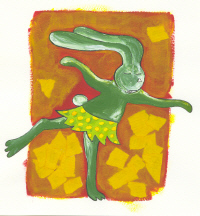 ESTELLE BEZIER - 10x15 cm - oct. 2005 - acrylique et collage ESTELLE BEZIER - 10x15 cm - oct. 2005 - acrylique et collage