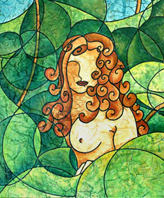 SONIA CHIFFOT - Vénus au jardin- huile sur toile -46 x 55 cm SONIA CHIFFOT - Vénus au jardin- huile sur toile -46 x 55 cm