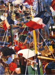 Paul-Jos GOSSELIN - Et la vie continue, 2mx1,5m, 1966, peinture à l'huile sur toile Paul-Jos GOSSELIN - Et la vie continue, 2mx1,5m, 1966, peinture à l'huile sur toile
