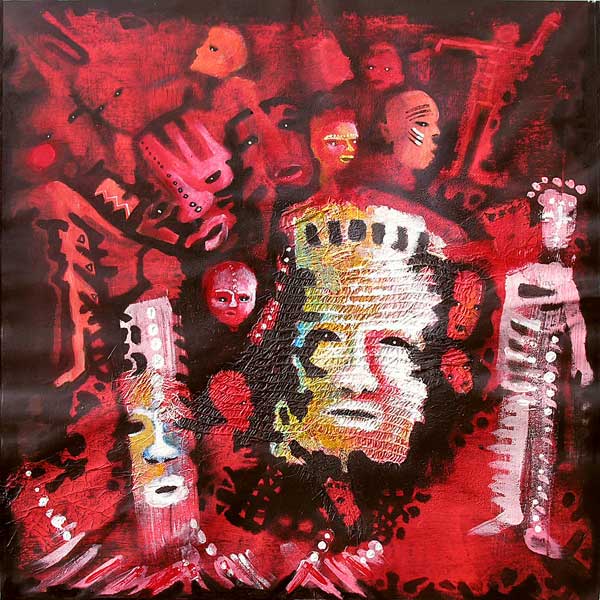 Claude CANCELIER - Quintessence 2 - 75 x 75 cm - 2006 - Acrylique sur toile Claude CANCELIER - Quintessence 2 - 75 x 75 cm - 2006 - Acrylique sur toile