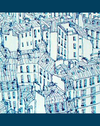 TATIANA TIMO - Toits de Paris, Ile de la Cit?. 100 x 100 cm, 2006, acrylique, feutre sur toile TATIANA TIMO - Toits de Paris, Ile de la Cit?. 100 x 100 cm, 2006, acrylique, feutre sur toile