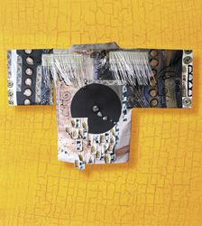 Michèle FOREST - KIMONO MURAL - 2005 - TEXTILES PEINTS, TRANSFERTS, GALETS... Michèle FOREST - KIMONO MURAL - 2005 - TEXTILES PEINTS, TRANSFERTS, GALETS...