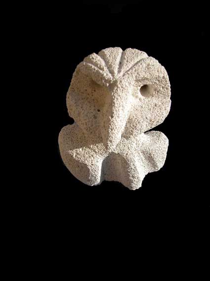 Yann Raufaste - Le Hibou - 5 cm x 10 cm - 2004 - Taille Directe Yann Raufaste - Le Hibou - 5 cm x 10 cm - 2004 - Taille Directe