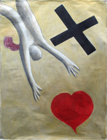 COLETTE BANAIGS - la traversée des signes 200x150 2005 acrylique sur toile libre COLETTE BANAIGS - la traversée des signes 200x150 2005 acrylique sur toile libre