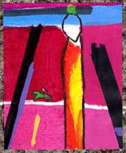 BARBARA DE BRUNHOFF - Meditation 60x50cm 2007. Acrylique BARBARA DE BRUNHOFF - Meditation 60x50cm 2007. Acrylique