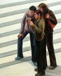 KAM LA WONG - Sc?ne publique Berlin, 130x150cm, 2004, huile sur toile KAM LA WONG - Sc?ne publique Berlin, 130x150cm, 2004, huile sur toile