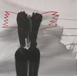 MICHELLE BALLION - ANGE 11 50 x 50 cm 2006 Encre de Chine et acrylique sur toile MICHELLE BALLION - ANGE 11 50 x 50 cm 2006 Encre de Chine et acrylique sur toile