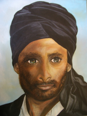 Michèle LANCE - l'egyptien toile acrylique30x40 octobre2008 Michèle LANCE - l'egyptien toile acrylique30x40 octobre2008
