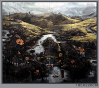 Yuedong ZHENG - La circulation 228x194cm 2006 l'huile sur toile Yuedong ZHENG - La circulation 228x194cm 2006 l'huile sur toile
