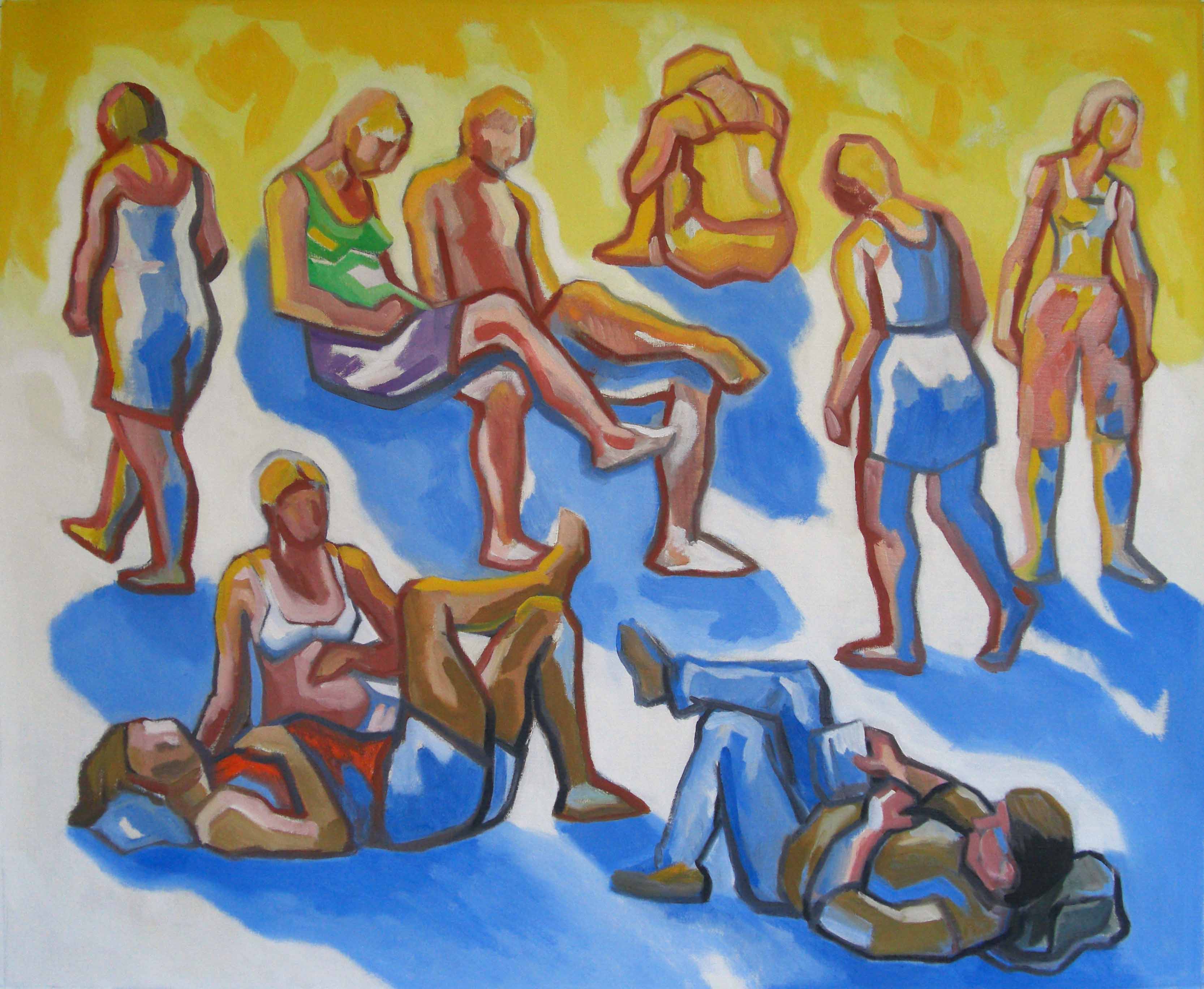 VIOLAINE HULNE - Park - 100X81cm - 2008 - oil on canvas VIOLAINE HULNE - Park - 100X81cm - 2008 - oil on canvas