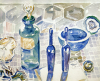 JEAN DUBREUIL - Verreries bleues JEAN DUBREUIL - Verreries bleues