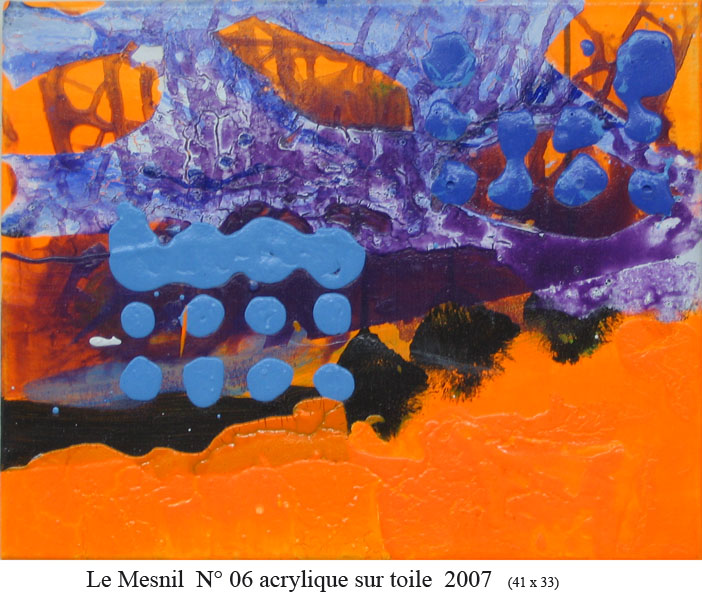 Robert Delafosse - le mesnil n?6 (41x33) 2007 acrylique sur toile Robert Delafosse - le mesnil n?6 (41x33) 2007 acrylique sur toile