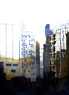 Michèle PELLEVILLAIN - reflets 1 - 24 x 30 cm aquatinte deux plaques 2005 Michèle PELLEVILLAIN - reflets 1 - 24 x 30 cm aquatinte deux plaques 2005