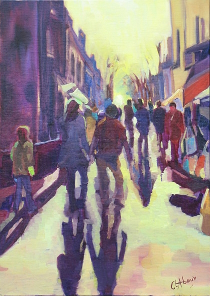 Anne CLABAUX - contrastes,huile/toile 50x70 Anne CLABAUX - contrastes,huile/toile 50x70