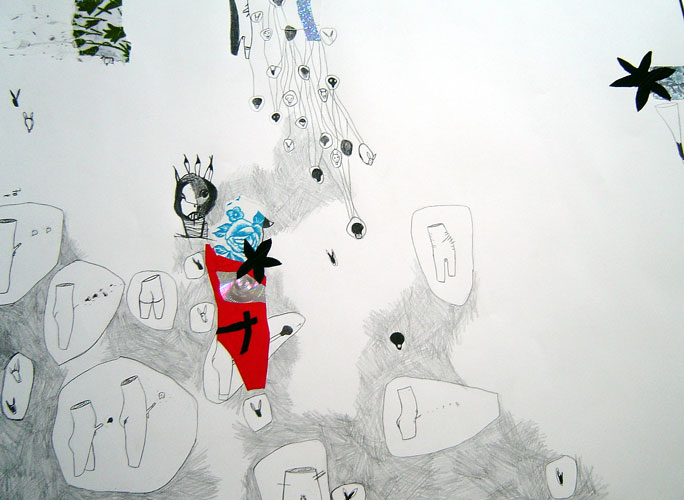 claudine londre - Mort en ce jardin, 1m x 70 cm (d?tail) claudine londre - Mort en ce jardin, 1m x 70 cm (d?tail)
