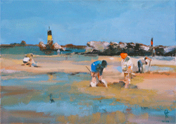 François GOALEC - huile sur toile au couteau François GOALEC - huile sur toile au couteau