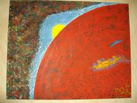 Edouard DETMER - Irruption sur Io - 30f - 1996 - huile sur toile Edouard DETMER - Irruption sur Io - 30f - 1996 - huile sur toile