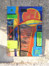 manuel Paoli - Bois et acrylique 1,40 x 2,30 manuel Paoli - Bois et acrylique 1,40 x 2,30