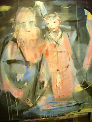 Bruno BRIATTE - On y passera tous ,100x100, 2007, acrylique sur toile Bruno BRIATTE - On y passera tous ,100x100, 2007, acrylique sur toile