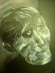 Bruno BRIATTE - Le regard de l'obscur, 50x60,2007, acrylique sur toile Bruno BRIATTE - Le regard de l'obscur, 50x60,2007, acrylique sur toile