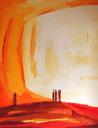 Frédérique MARTEAU - Esprit du désert 22, huile sur toile 116 x 89 cm Frédérique MARTEAU - Esprit du désert 22, huile sur toile 116 x 89 cm