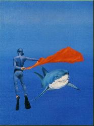 PASCAL LECOCQ - CORRIDA huile sur toile, 46x38cm, 1993, coll.part. PASCAL LECOCQ - CORRIDA huile sur toile, 46x38cm, 1993, coll.part.