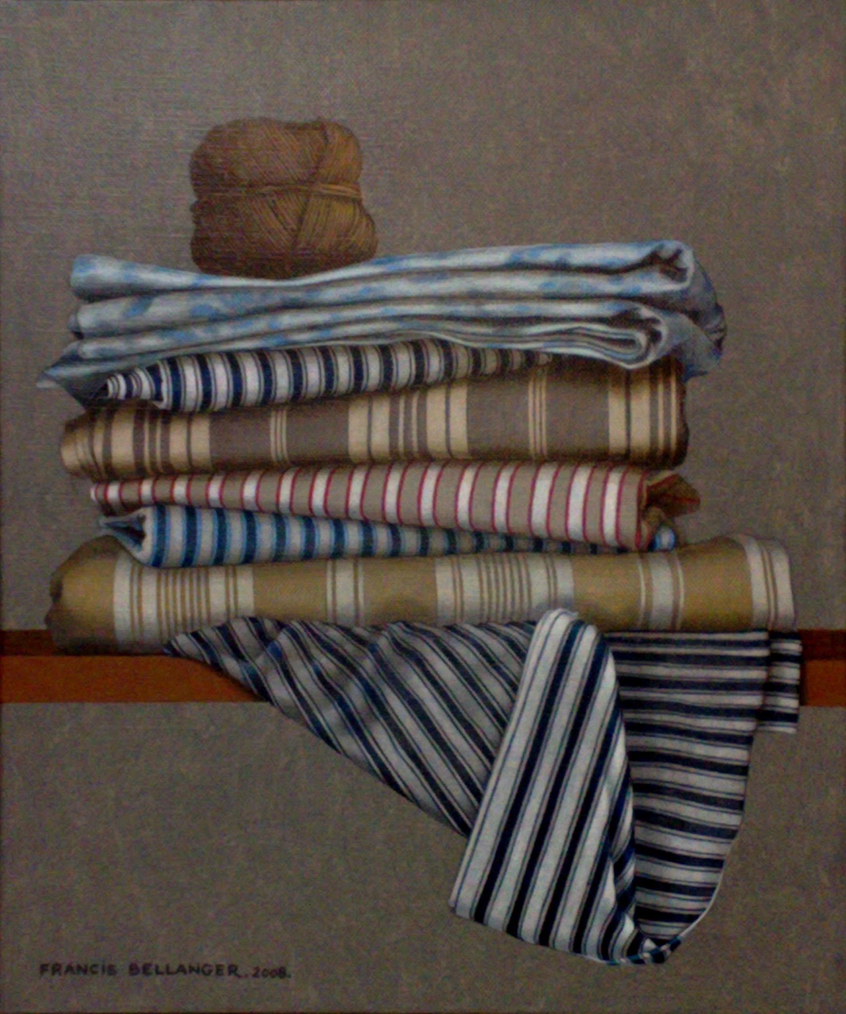 Francis BELLANGER - Installation provisoire - 55 x 46 - 2008 - Huile Francis BELLANGER - Installation provisoire - 55 x 46 - 2008 - Huile