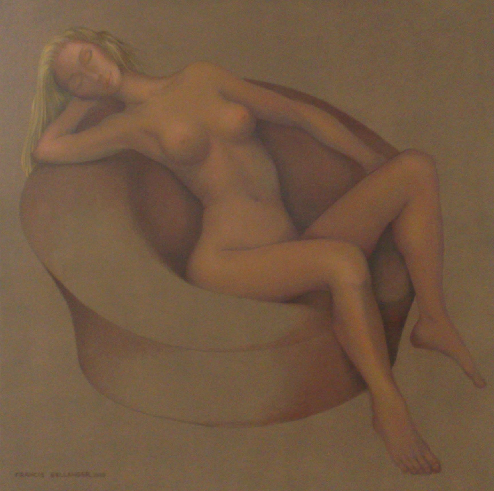 Francis BELLANGER - En plein rêve - 100 x 100 - 2008 - Huile Francis BELLANGER - En plein rêve - 100 x 100 - 2008 - Huile