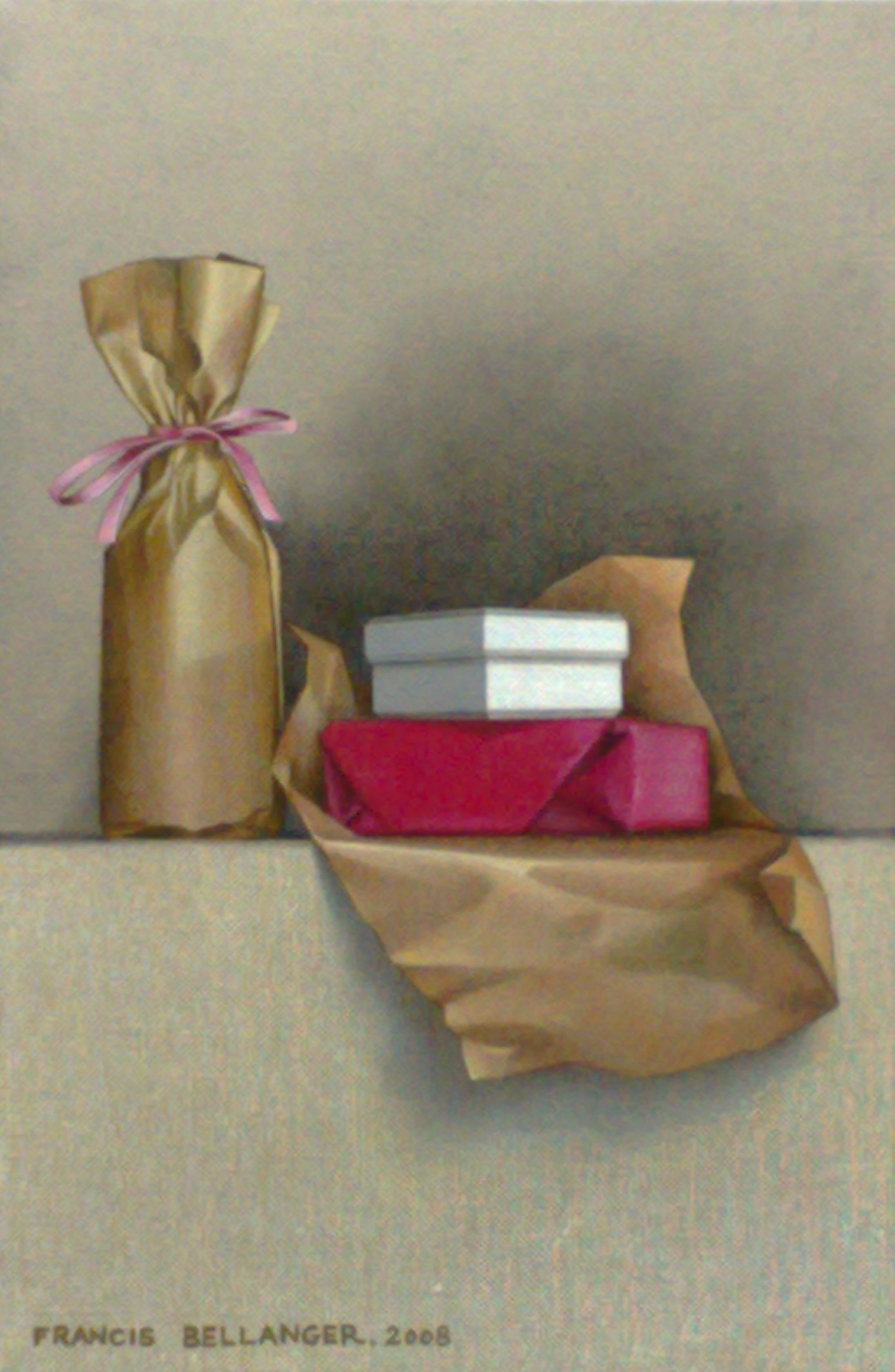 Francis BELLANGER - La surprise - 41 x 27 - 2008 - Huile Francis BELLANGER - La surprise - 41 x 27 - 2008 - Huile