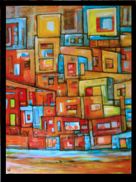Lupe Ficara - rome, 130x120, 30 mars 2008, acrylique sur toile Lupe Ficara - rome, 130x120, 30 mars 2008, acrylique sur toile