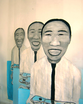 VU TRAN TRONG - Blue Memory, installation. VU TRAN TRONG - Blue Memory, installation.