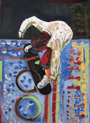 Eric Maillault - Solo03-skateboard, 73x100cm,2006, glycéro, acrylique et huile sur toile Eric Maillault - Solo03-skateboard, 73x100cm,2006, glycéro, acrylique et huile sur toile