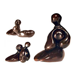 FRANCK TURZO - Pose-Pause 25 cm_2 bronzes _ 2006 FRANCK TURZO - Pose-Pause 25 cm_2 bronzes _ 2006