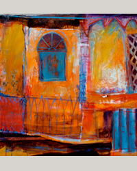 LILIANA RAGO - Casas- 120x120 cm- acrylique sur toile- 2007 LILIANA RAGO - Casas- 120x120 cm- acrylique sur toile- 2007