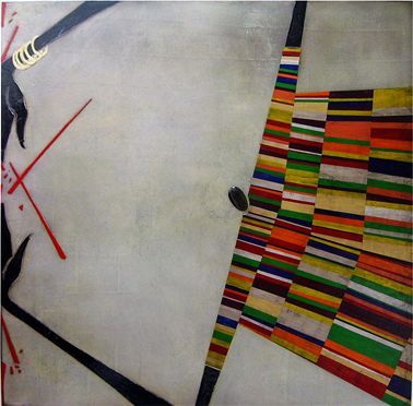 Damien VERVUST - Pression sur Pékin: 100x100 cm, année 2008, technique mixte Damien VERVUST - Pression sur Pékin: 100x100 cm, année 2008, technique mixte