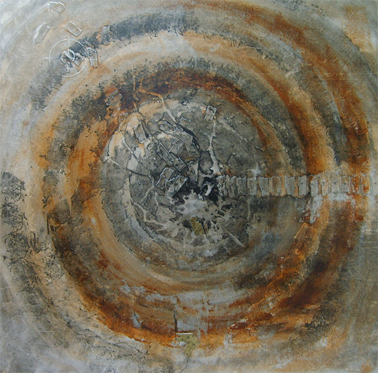 Damien VERVUST - Sans papier: 100x100 cm, année 2008, technique mixte Damien VERVUST - Sans papier: 100x100 cm, année 2008, technique mixte