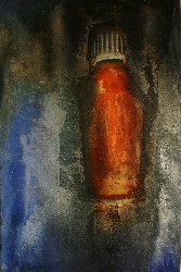 Serge TENèZE - Flacon d'essence T. ou sirop-120x80-Huile sur toile-Serge Tenèze Serge TENèZE - Flacon d'essence T. ou sirop-120x80-Huile sur toile-Serge Tenèze