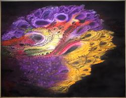 Arlette LE BOHEC - Ecume de rêves - 116 x 89 cm - septembre 2008 - Huile sur toile Arlette LE BOHEC - Ecume de rêves - 116 x 89 cm - septembre 2008 - Huile sur toile