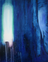 Arlette LE BOHEC - Aquatique - 116 x 89 cm - Août 2008 - Huile sur toile Arlette LE BOHEC - Aquatique - 116 x 89 cm - Août 2008 - Huile sur toile