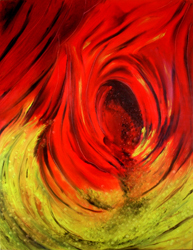 Arlette LE BOHEC - Fusion - 116 x 89 cm - Août 2008 - Huile sur toile Arlette LE BOHEC - Fusion - 116 x 89 cm - Août 2008 - Huile sur toile