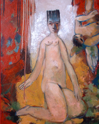 Charles PASINO - DAME DE PATAGONIE, l'ange, qu'est-ce qu'il fiche l??, 25 f, 2003, hsT Charles PASINO - DAME DE PATAGONIE, l'ange, qu'est-ce qu'il fiche l??, 25 f, 2003, hsT