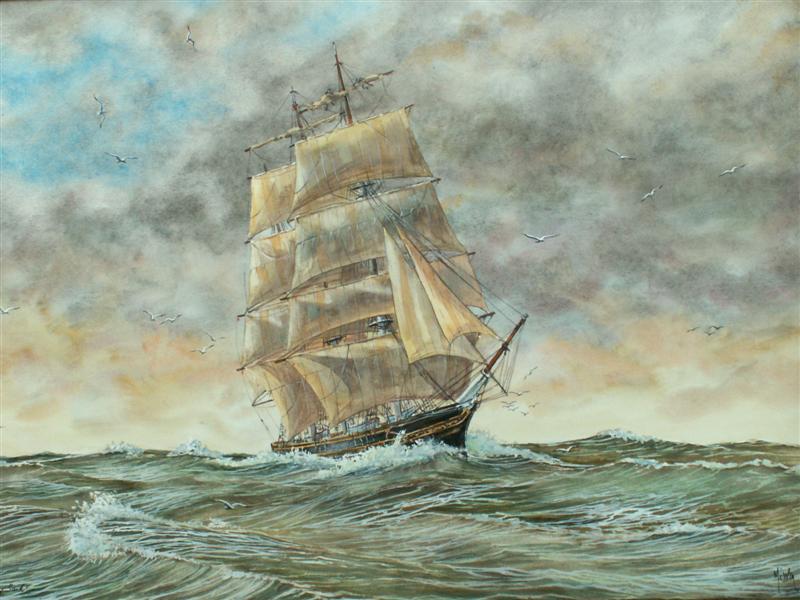 Jean-Marie MISSLEN - le Cutty Sark - 2008 aquarelle - 50 x65 cms - aquarelle Jean-Marie MISSLEN - le Cutty Sark - 2008 aquarelle - 50 x65 cms - aquarelle