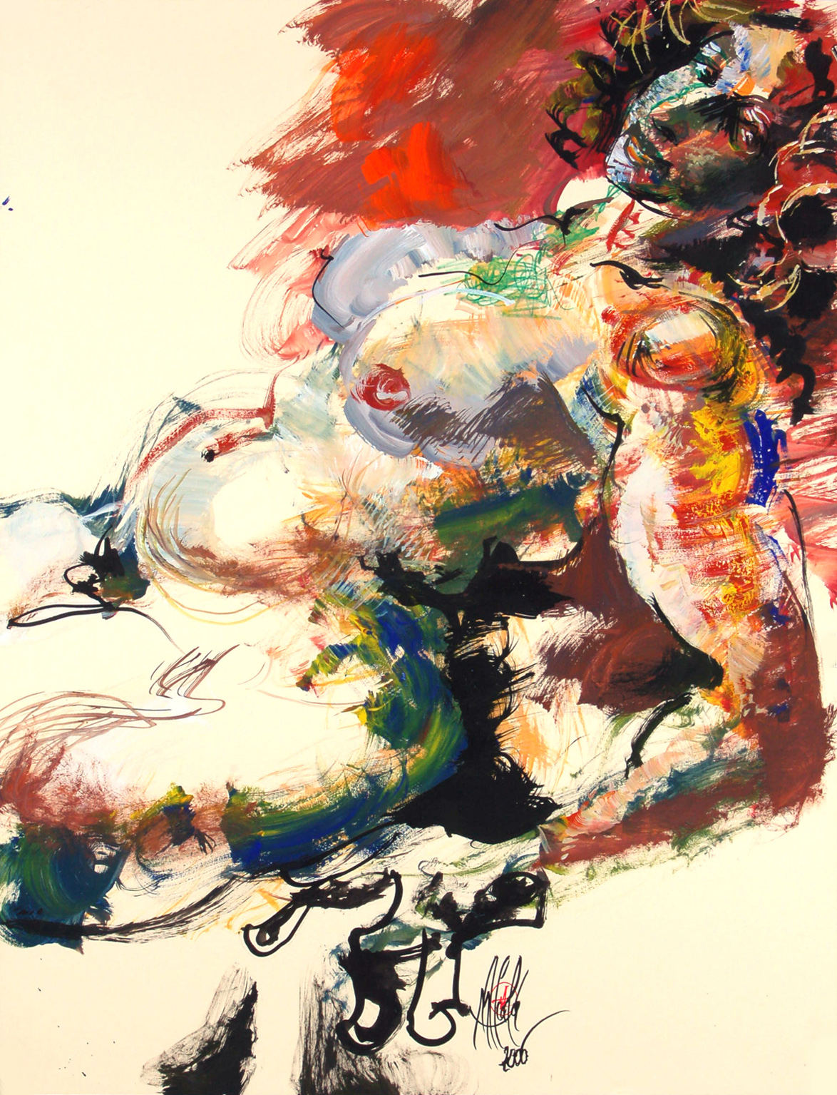 Miguel ALCALA - Sans titre01-2007-lavis,encres et gouaches sur papier Miguel ALCALA - Sans titre01-2007-lavis,encres et gouaches sur papier