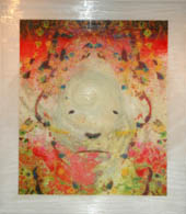 Katarina Hallback Monnier - The Great Polar Bear 113 x135 cm mixed media sur plexiglas 2008 Katarina Hallback Monnier - The Great Polar Bear 113 x135 cm mixed media sur plexiglas 2008